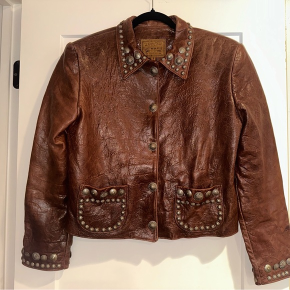 Double D Ranchwear leather jacket size S - Picture 1 of 5
